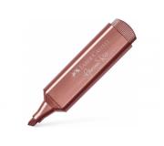 Faber-Castell Rotulador Marcador Fluorescente Textliner 46 - Punta Biselada - Trazo entre 1.2mm y 5mm - Tinta con Base de Agua - Color Rojo Metalico