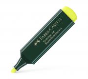 Faber-Castell Rotulador Marcador Fluorescente Textliner 48 - Punta Biselada - Trazo entre 1.2mm y 5mm - Tinta con Base de Agua - Color Amarillo