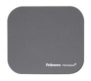 Fellowes Alfombrilla para Raton con Microban - Proteccion Antibacteriana - Base de Goma - 23.2x19.9cm - Color Gris