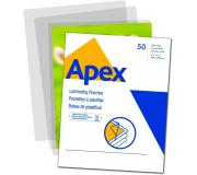Fellowes Apex Pack de 100 Fundas para Plastificar A3 - 125 Micras - Acabado Alta Calidad - Transparente
