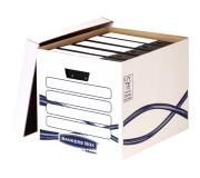 Fellowes Bankers Box Basic Maxi Contenedor de Archivos - Montaje Manual - Carton Reciclado Certificacion FSC