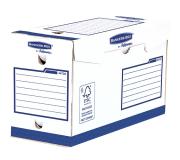 Fellowes Bankers Box Basic Pack de 20 Cajas de Archivo Definitivo A4+ 150mm - Extra Resistente - Montaje Manual - Carton Reciclado Certificacion FSC