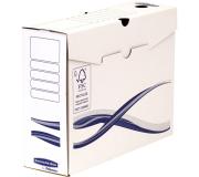 Fellowes Bankers Box Basic Pack de 25 Cajas de Archivo Definitivo A4+ 100mm - Montaje Manual - Carton Reciclado Certificacion FSC