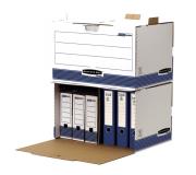 Fellowes Bankers Box Contenedor de Archivos - Acceso Frontal - Montaje Manual - Carton Reciclado Certificacion FSC