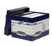 Fellowes Bankers Box Contenedor de Archivos con Asas Ergonomicas Ergo Box - Montaje Automatico Fastfold - Carton Reciclado Certificacion FSC