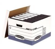 Fellowes Bankers Box Contenedor de Archivos Folio - Montaje Automatico Fastfold - Carton Reciclado Certificacion FSC