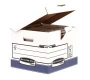 Fellowes Bankers Box Contenedor de Archivos - Tapa Fija - Montaje Automatico Fastfold - Carton Reciclado Certificacion FSC