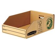 Fellowes Bankers Box Earth Bandeja de Carton 200mm - Montaje Manual - Carton Reciclado Certificacion FSC - Color Marron