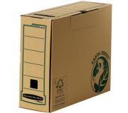 Fellowes Bankers Box Earth Caja de Archivo Definitivo A4 100mm - Montaje Manual - Carton Reciclado Certificacion FSC - Color Marron