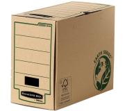 Fellowes Bankers Box Earth Caja de Archivo Definitivo A4 150mm - Montaje Manual - Carton Reciclado Certificacion FSC - Color Marron