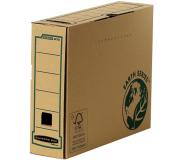 Fellowes Bankers Box Earth Caja de Archivo Definitivo A4 80mm - Montaje Manual - Carton Reciclado Certificacion FSC - Color Marron