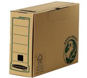 Fellowes Bankers Box Earth Caja de Archivo Definitivo Folio 100mm - Montaje Manual - Carton Reciclado Certificacion FSC - Color Marron