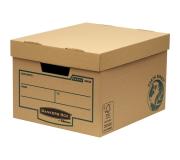 Fellowes Bankers Box Earth Contenedor de Archivos - Montaje Manual - Carton Reciclado Certificacion FSC - Color Marron
