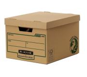 Fellowes Bankers Box Earth Gran Contenedor de Archivos - Montaje Manual - Carton Reciclado Certificacion FSC - Color Marron