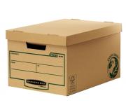 Fellowes Bankers Box Earth Maxi Contenedor de Archivos - Montaje Manual - Carton Reciclado Certificacion FSC - Color Marron