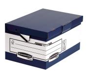 Fellowes Bankers Box Ergo-Stor Maxi Contenedor de Archivos con Asas Ergonomicas - Tapa Fija - Montaje Automatico Fastfold - Carton Reciclado Certificacion FSC