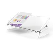 Fellowes Clarity Soporte y Atril de Documentos - Espacio Interior para Complementos - Formatos de Papel A4, A3 - Hasta 6kg - Color Transportes