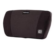 Fellowes Fusion PlushTouch Cojin Lumbar - Ajustable a Traves de una Correa con Hebilla - Color Negro