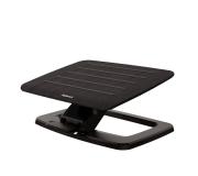 Fellowes Hana Reposapies - Ajustable en 2 Alturas - Superficie Inclinable y Rotatoria - Base de Metal Antideslizante - Color Negro