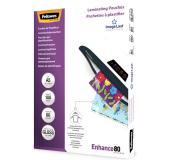 Fellowes Pack de 100 Fundas para Plastificar Brillo A5 - 80 Micras - Alta Calidad - Transparente