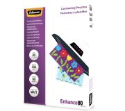 Fellowes Pack de 100 Fundas para Plastificar Mate A4 - 80 Micras - Alta Calidad - Transparente