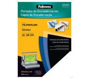 Fellowes Pack de 100 Portadas de Polipropileno A4 - 500 Micras - Acabado de Calidad - Color Negro