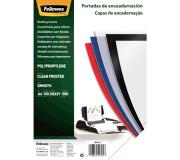 Fellowes Pack de 100 Portadas de Polipropileno A4 - 500 Micras - Acabado de Calidad - Color Transparente