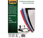 Fellowes Pack de 100 Portadas de Polipropileno A4 - 500 Micras - Muy Resistentes - Color Azul