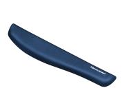 Fellowes PlushTouch Reposamuñecas para Teclado Foam Fusion - Proteccion Antibacterias - Material Extrasueve - Base Antideslizante - Color Azul