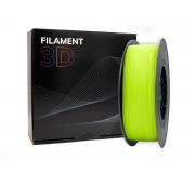 Filamento 3D PLA HD - Diametro 1.75mm - Bobina 1kg - Color Amarillo Fluorescente