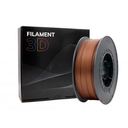 Filamento 3D PLA HD - Diametro 1.75mm - Bobina 1kg - Color Bronce