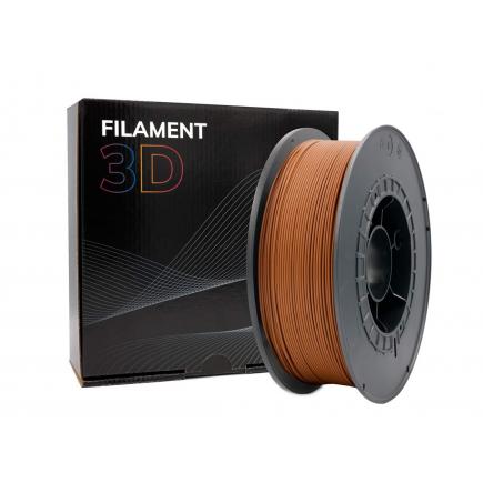 Filamento 3D PLA HD - Diametro 1.75mm - Bobina 1kg - Color Marron