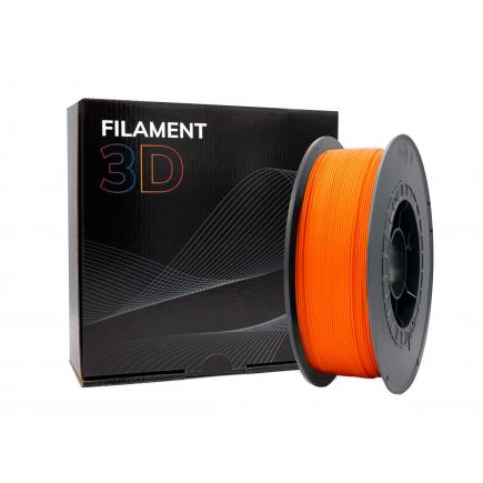 Filamento 3D PLA HD - Diametro 1.75mm - Bobina 1kg - Color Naranja