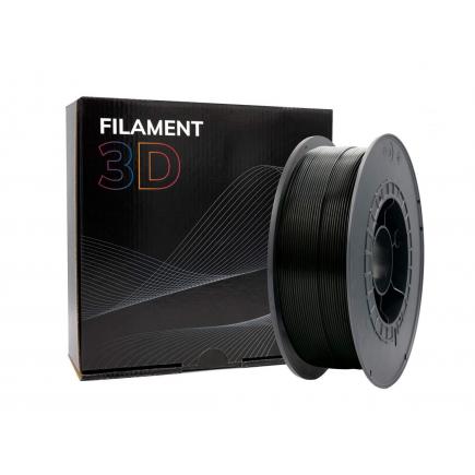 Filamento 3D PLA HD - Diametro 1.75mm - Bobina 1kg - Color Negro