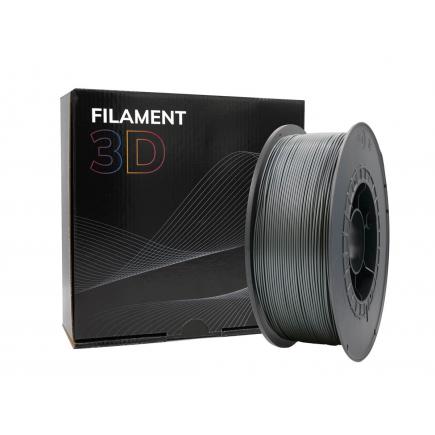 Filamento 3D PLA HD - Diametro 1.75mm - Bobina 1kg - Color Plata