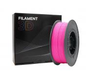 Filamento 3D PLA HD - Diametro 1.75mm - Bobina 1kg - Color Rosa Fluorescente
