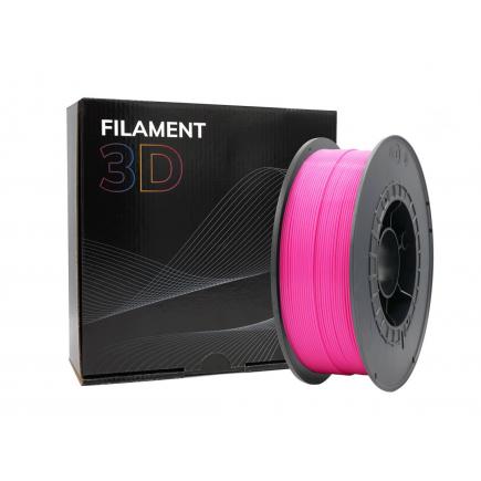 Filamento 3D PLA HD - Diametro 1.75mm - Bobina 1kg - Color Rosa Fluorescente