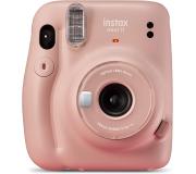 Fujifilm Instax Mini 11 Blush Pink Camara Instantanea - Tamaño de Imagen 62x46mm - Flash Auto - Mini Espejo para Selfies - Correa de Mano y 2 Botones de Obturador Diferentes