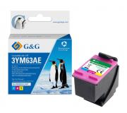 G&G HP 305XL Color Cartucho de Tinta Remanufacturado - Muestra Nivel de Tinta - Reemplaza 3YM63AE/3YM60AE