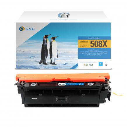 G&G HP CF361X Cyan Cartucho de Toner COMPATIBLE - Reemplaza 508X