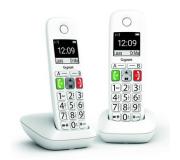 Gigaset E290 Duo Telefono Inalambrico Dect + 1 Supletorio - Pantalla Grande en B/N - Teclas con Numeros Grandes - Volumen con Funcion Amplificador - Gran Autonomia