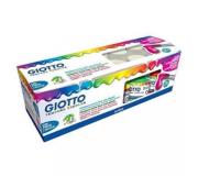 Giotto Tempera Pack de 12 Botes de 25 ml. + Pincel - Base Agua - Excelente Cobertura - Colores Surtidos