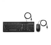 HP 160 Pack de Teclado USB + Raton USB 3 Botones - Uso Ambidiestro - Color Negro