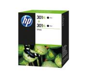 HP 301XL Negro Pack de 2 Cartuchos de Tinta Originales - D8J45AE