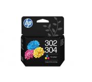 HP 302 / 304 Color Cartucho de Tinta Original - B7RT6AE / F6U65AE / N9K05AE