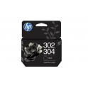 HP 302 / 304 Negro Cartucho de Tinta Original - B7RT7AE / F6U66AE / N9K06AE