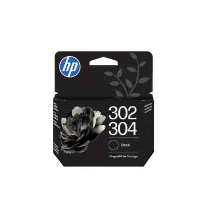 HP 302 / 304 Negro Cartucho de Tinta Original - B7RT7AE / F6U66AE / N9K06AE
