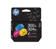 HP 302XL / 304XL Color Cartucho de Tinta Original - B7RT8AE / F6U67AE / N9K07AE