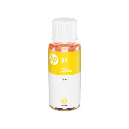 HP 31 Amarillo Botella de Tinta Original - 1VU28AE