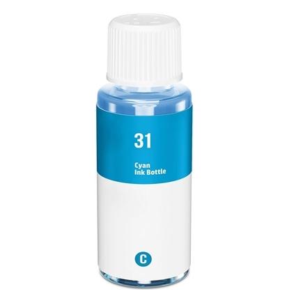 Compatible HP 31 Cyan Botella de Tinta 1VU26AE